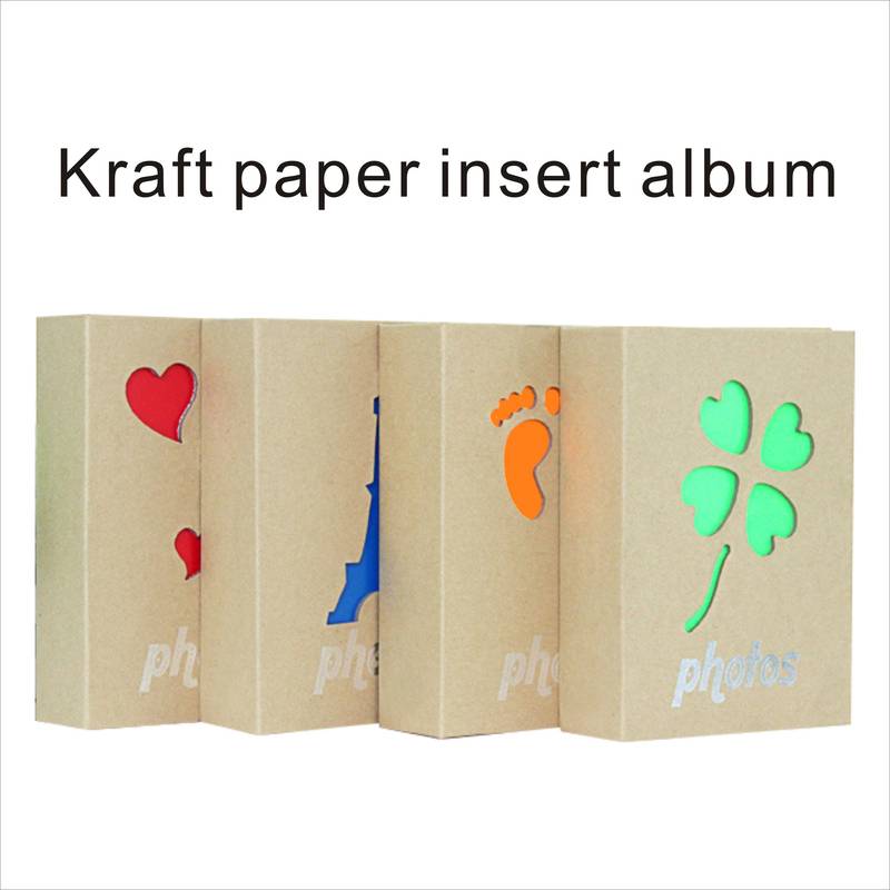Craft Paper Photo Album 4x6 Four Leaf Clover Iron Tower - Temu